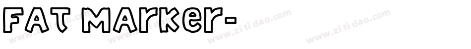 fat marker字体转换